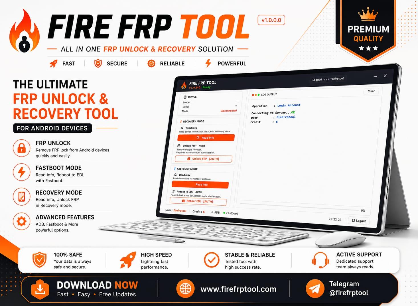 Fire  FRP Tool Credits For Xiaomi FRP Unlock & FDL Auth (Existing User)✅️