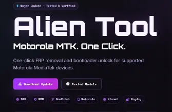 Alien Tool 6 Months Activation For (Moto FRP-UBL-PayJoy) No Need Credits✅️